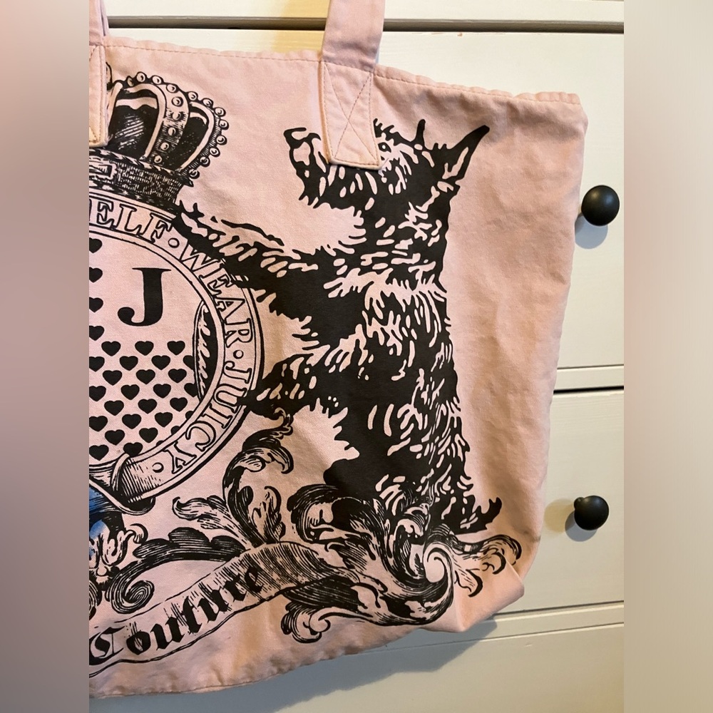 Y2K Juicy Couture Pink and Brown Tote Bag - Picture 4 of 13